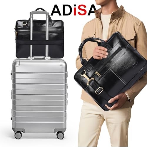 ADISA Laptop Messenger Office Bag Briefcase for Work for Men (Lb6050-Bla),Black - Image 5
