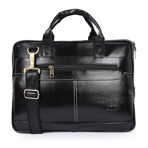 ADISA Laptop Messenger Office Bag Briefcase for Work for Men (Lb6050-Bla),Black - Image 1