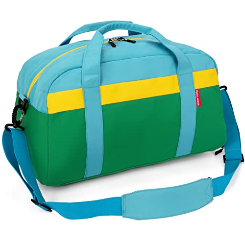HawLander Kids Duffle Bag for Boys or Girls, Fit School Practice, or Overnight Travel (Green) - Image 3