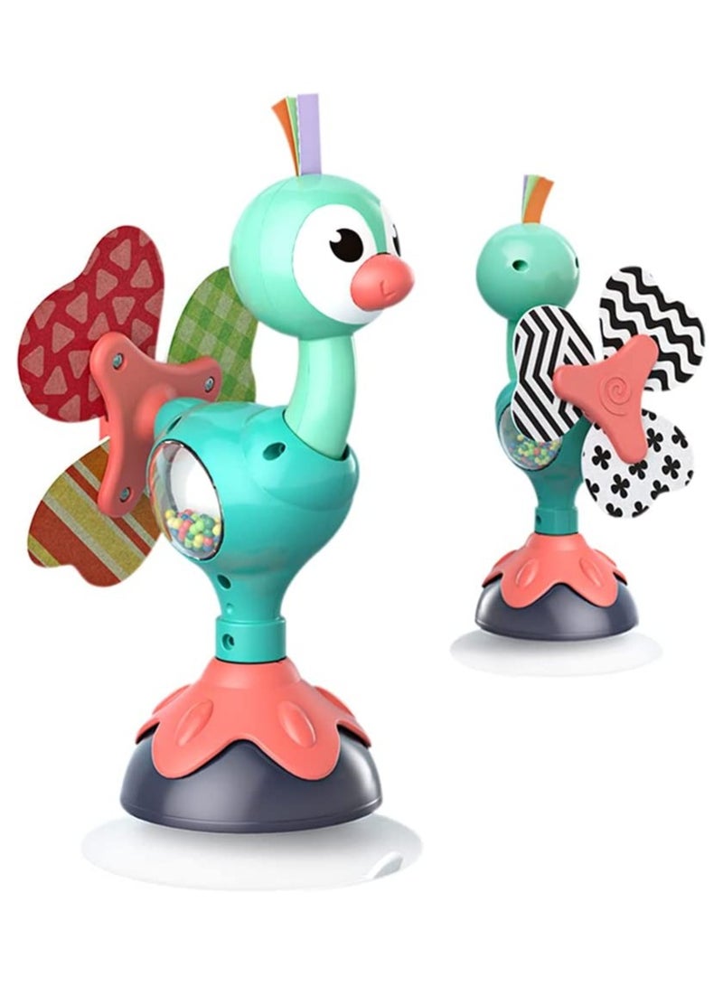 Barakah Baby Rattles Toy Infant High Chair Toys with Suction Cup Grab and Spin Seneory Development Toddler Tray Toy Gifts for 6 12 18 24 Months 1 2 Year Olds Boys Girls - Image 1