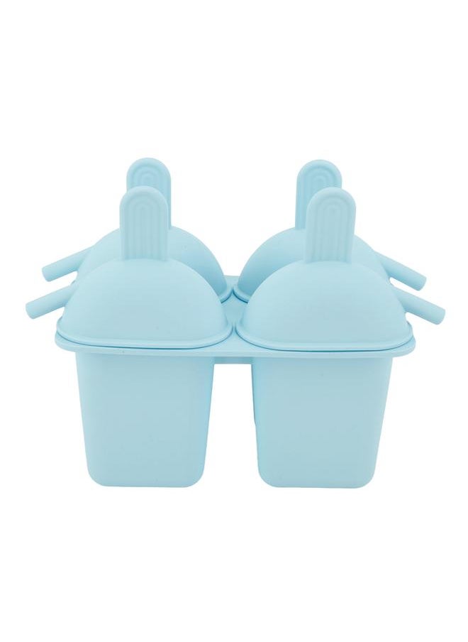xozgdovg - Ice Cream Mold Silicone Practical Portable DIY Ice Pop Maker with 50 Sticks for Household Blue - Image 1