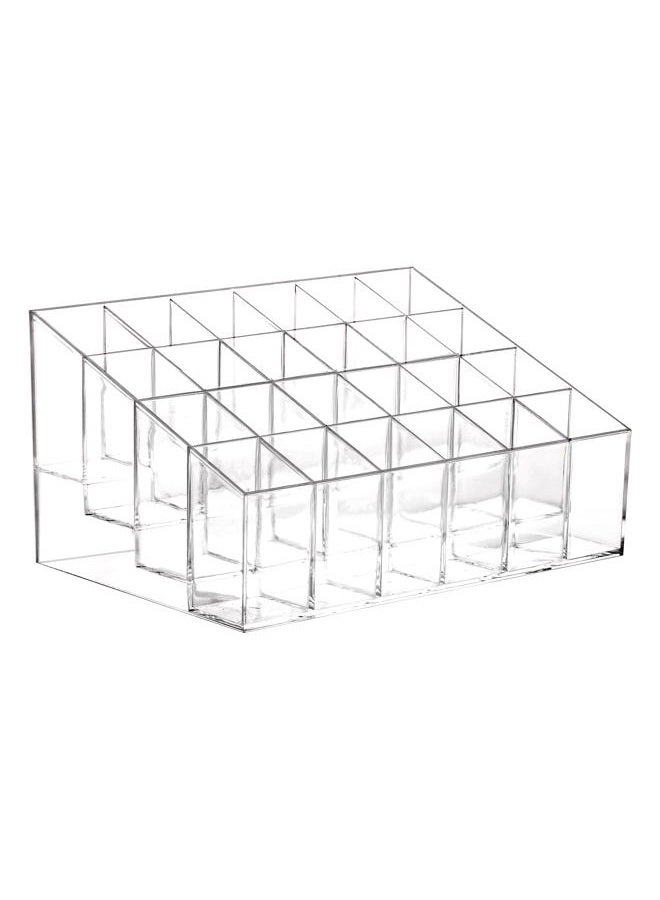 Tecbeauty Lipstick Holder, 24 Slots Clear Lipstick Organizer Acrylic Lipgloss Storage Display, Small - Image 1