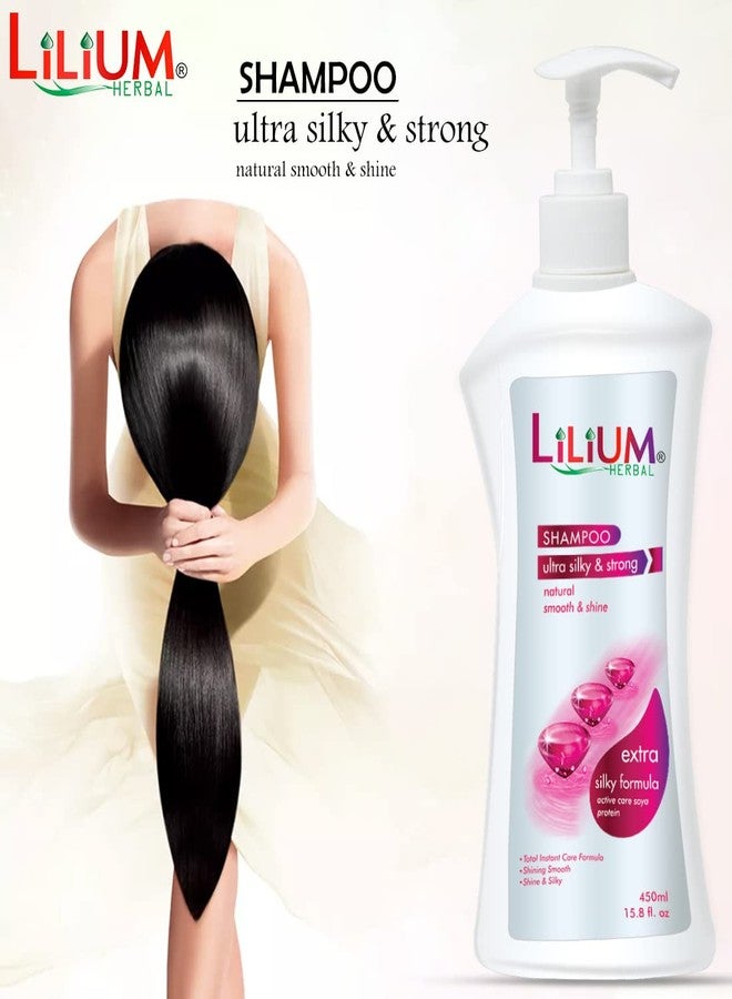 Lilium Herbal Ultra Silky & Strong Shampoo 450ml Pack of 3 - Image 3