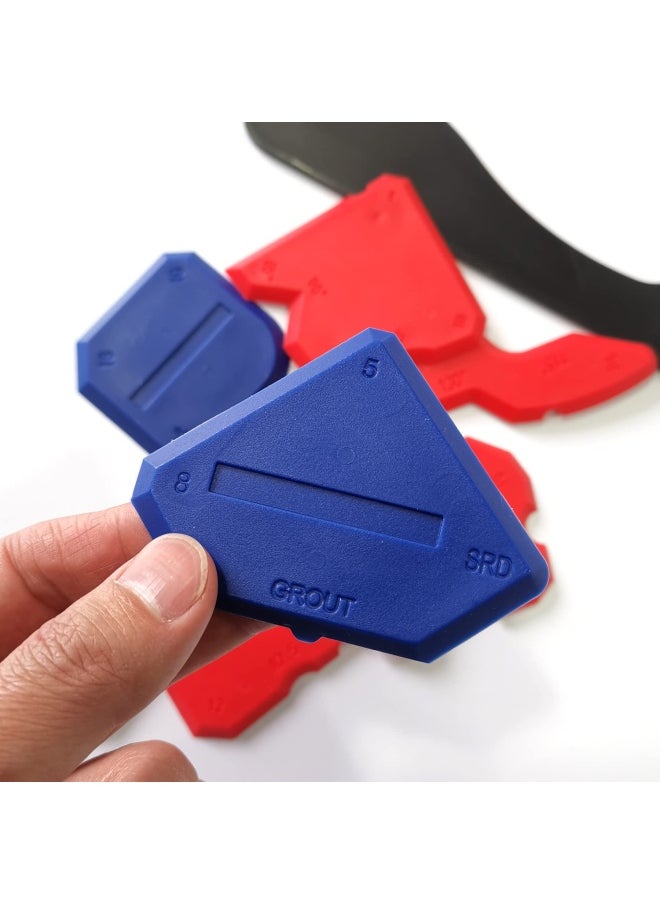 EONBES - Silicone Sealant Finishing Tools Silicone Smoothing Caulking Profile Line Joint Corner Tool With Caulk Remover Tool Sealant Smoother Profiler Former Applicator Edger 8 Piece - Image 1
