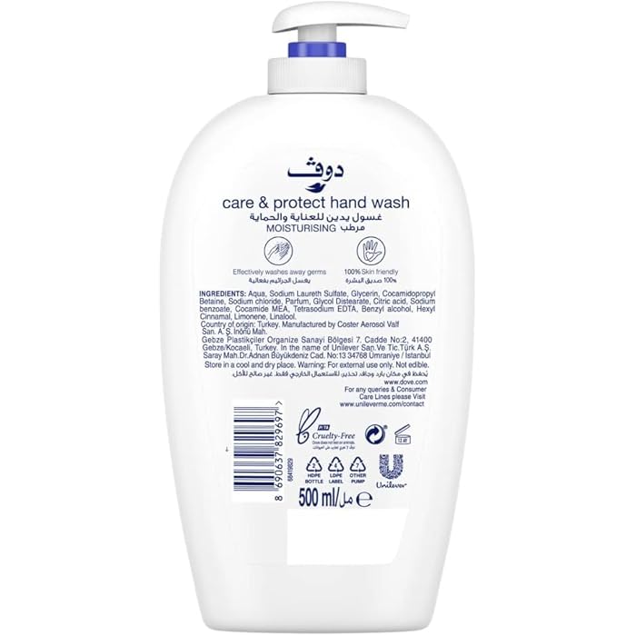 Dove Nourishing Secrets Hydrating Handwash Made with Cucumber & Green tea for Soft Smooth hands 500ML - Image 3