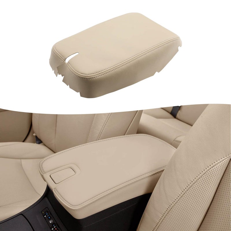 KBH Center Console Armrest Cover Upholstery for Lexus ES350 2007 2008 2009 Vinyl Leather Arm Rest Replacement Cover AntiScratch Tan - Image 3