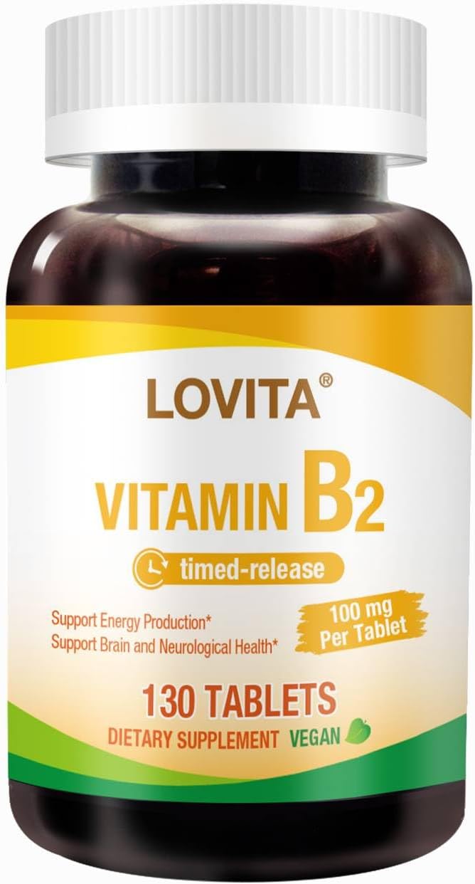 Lovita Vitamin B2 Timed Release Tablets for Adults - Image 1