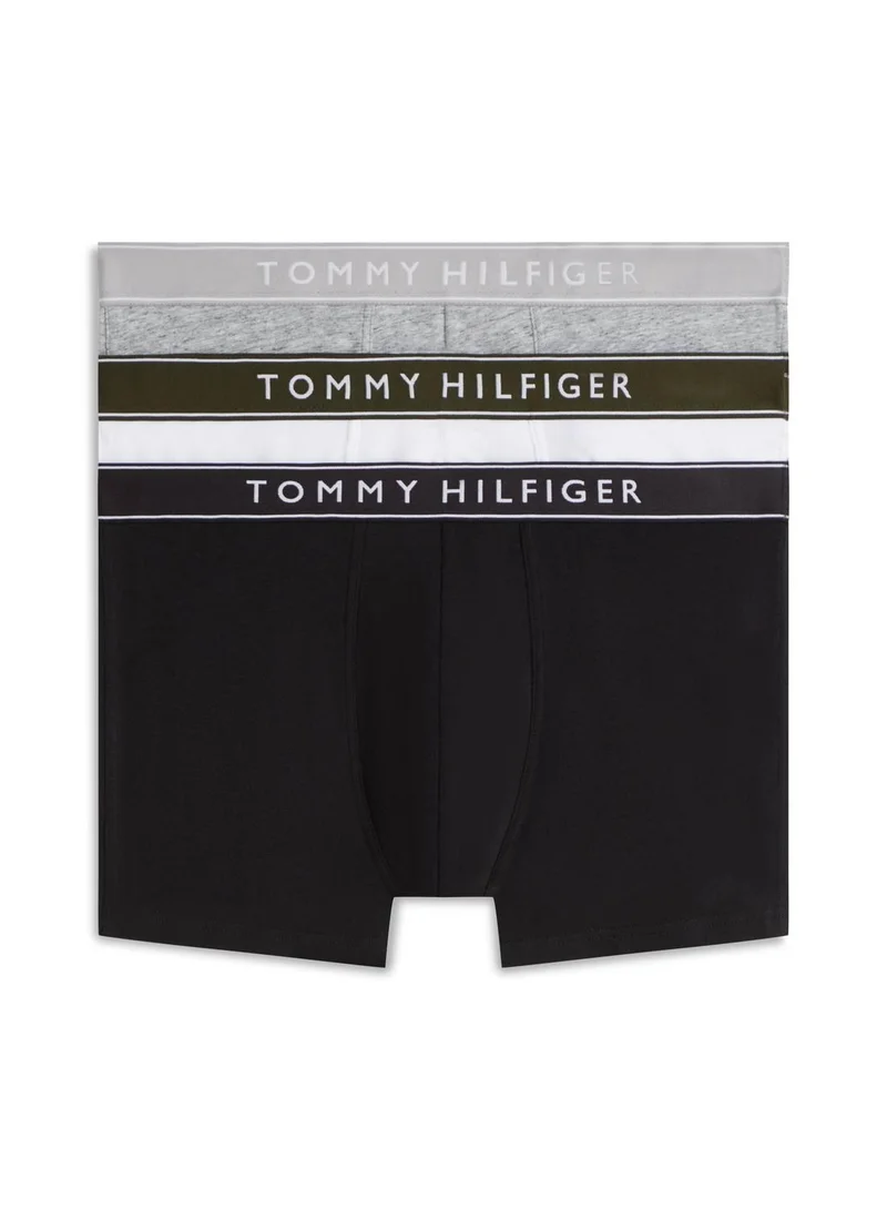 TOMMY HILFIGER 3-Pack Essential Logo Waistband Trunks