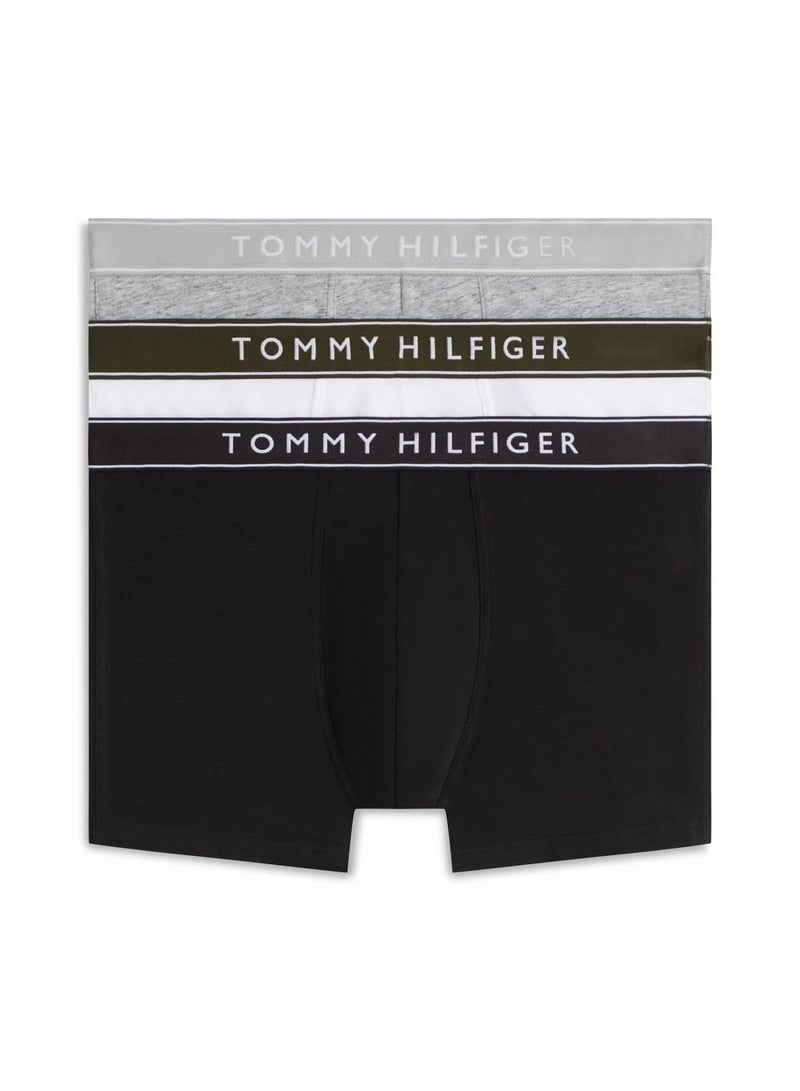 TOMMY HILFIGER 3-Pack Essential Logo Waistband Trunks - Image 1