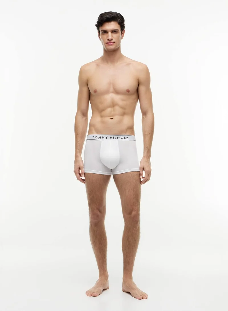 Tommy Hilfiger Mid Hthr/ Blck/ Th Wht 3-Pack Essential Logo Waistband Trunks for Men | Best Price UAE