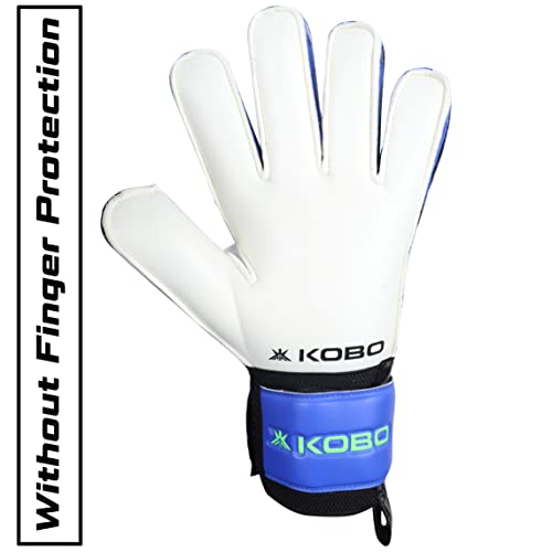 Kobo GKG-09 Football/Soccer Goalie Goal Latex Keeper Gloves, Strong Grip for The Toughest Saves, Protection, Comfort & Durable, 9.5, Without Finger Save - Image 4
