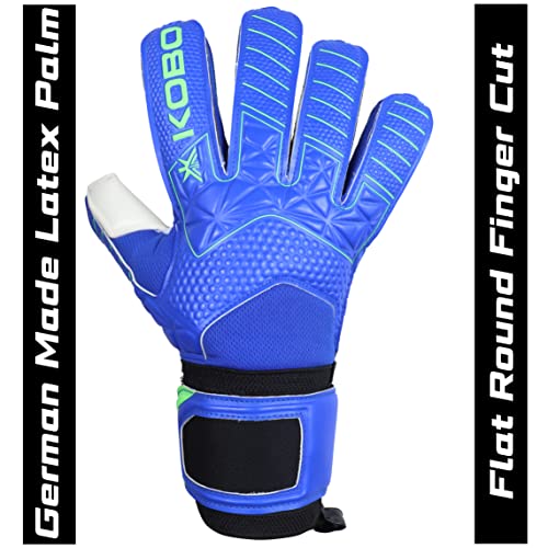 Kobo GKG-09 Football/Soccer Goalie Goal Latex Keeper Gloves, Strong Grip for The Toughest Saves, Protection, Comfort & Durable, 9.5, Without Finger Save - Image 2