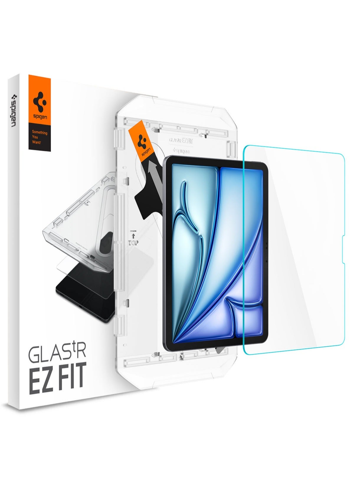 Spigen GLASTR EZ Fit for iPad AIR 11 inch M3 (2025) / M2 (2024) Screen Protector Premium Tempered Glass with Auto Align Technology - Case Friendly