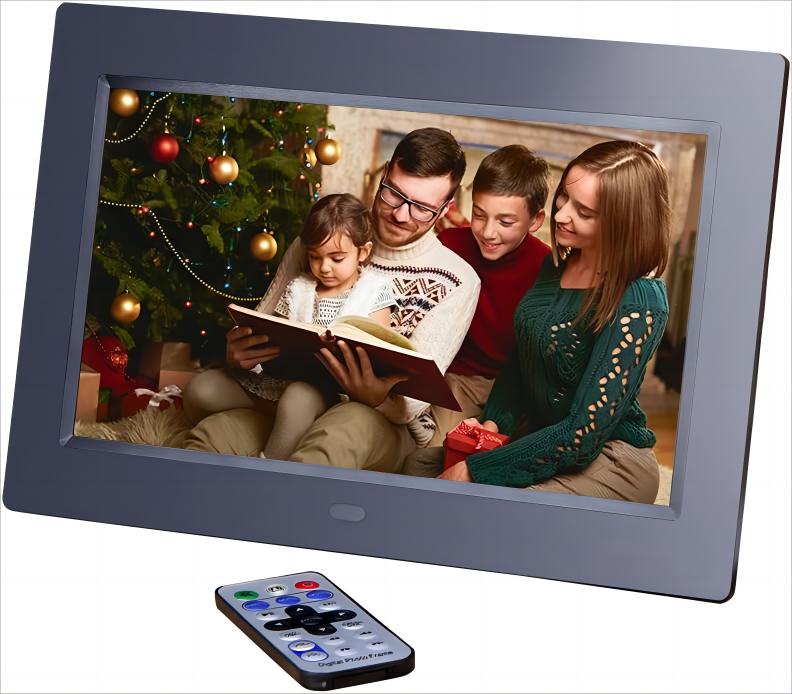 10" HD TFT-LCD 1024* 600 Digital Photo Frame Album Clock MP3 MP4 Movie Player w/ Remote Control - Image 2