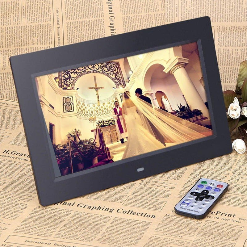 10" HD TFT-LCD 1024* 600 Digital Photo Frame Album Clock MP3 MP4 Movie Player w/ Remote Control - Image 4