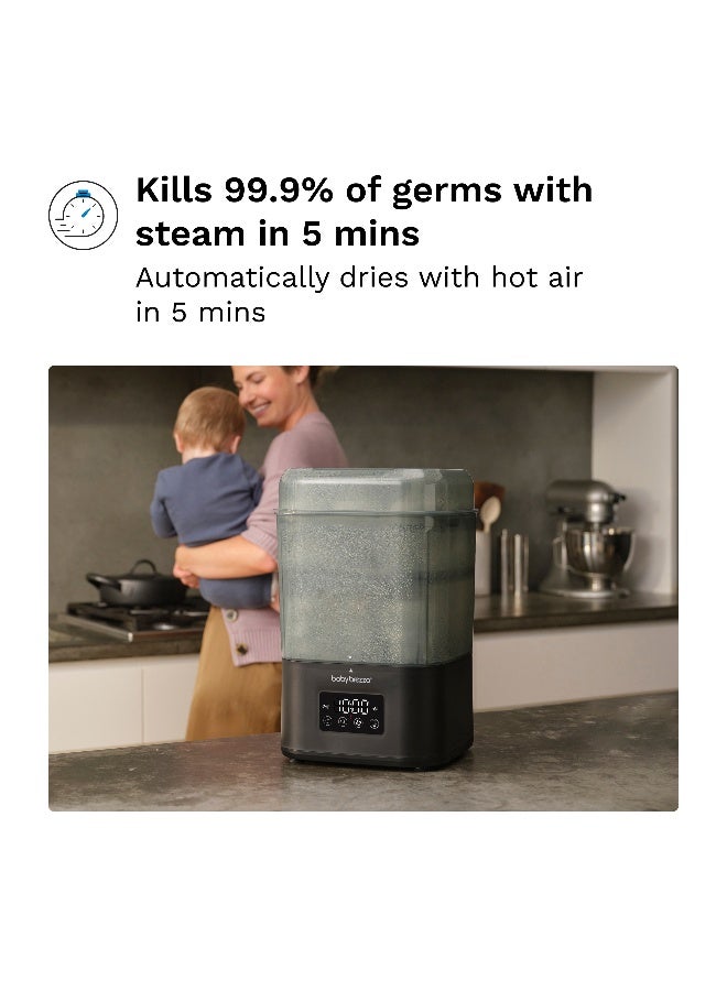 Baby Brezza SuperQuick 10 Minute Sterilizer Dryer. Fastest Sterilizer Dryer - 75% Faster! Largest Capacity (8 Narrow or Wide Neck Bottles). Universal Electric Steam Sterilization for All Bottles, Pacifiers + Breast Pump Parts
Visit the Baby Brezza Store - Image 4