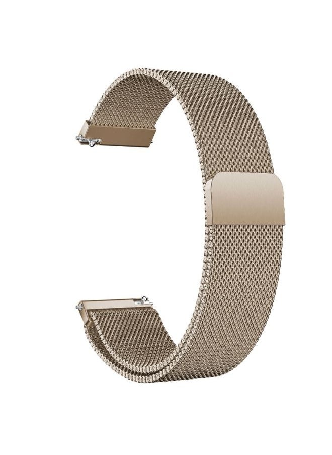 Generic - Replacement Strap For Huawei Watch 3 / 3 Pro Milanese Stainless Steel Watch Band Champagne Gold - Image 1