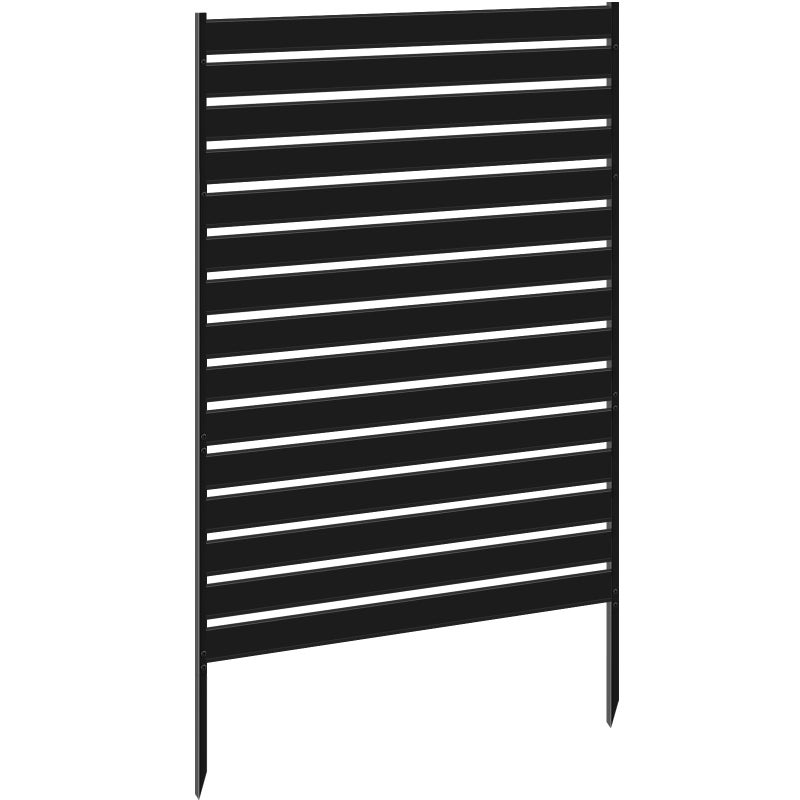 Meyoppm 38" W x 60" H Air Conditioner Fence Screen, Trash Can Privacy Fence, No-Dig Metal Privacy Fence,Rustproof Outdoor Decorative Panels for Backyard & Patio - Image 2