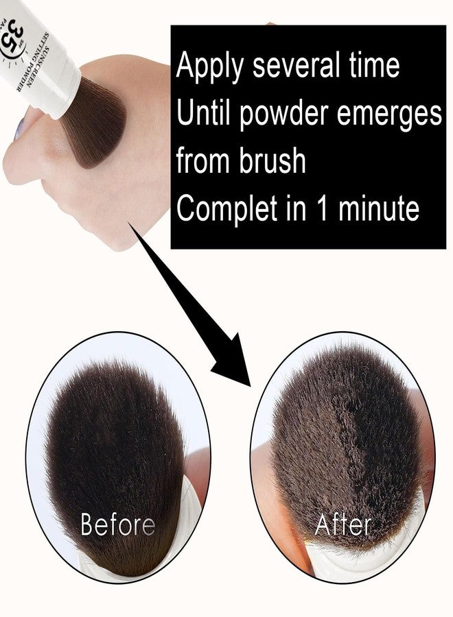 LemonSac Mineral Sunscreen Setting Powder, SPF 35 Translucent Loose Powder for Face & Scalp, Mineral Brush Powder, Oil Control Natural Matte Finish, Lasting Lightweight Breathable (#03 White) - Image 4