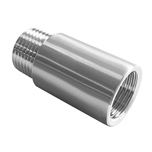 Beduan Stainless Steel Pipe Fittings 34 NPT Male x 34 NPT Female Threaded 4 Length Nipple Cast Pipe Pack of 2 - Image 3