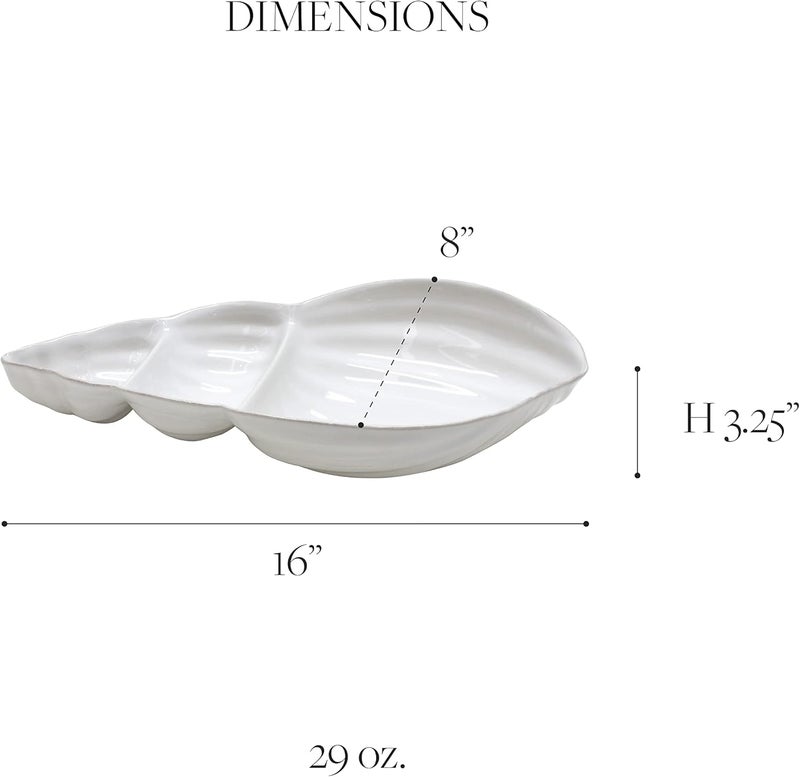 Costa Nova Ceramic Stoneware 16 Appetizer Dish  Aparte Collection White  Microwave  Dishwasher Safe Dinnerware  Food Safe Glazing  Restaurant Quality Serveware - Image 2