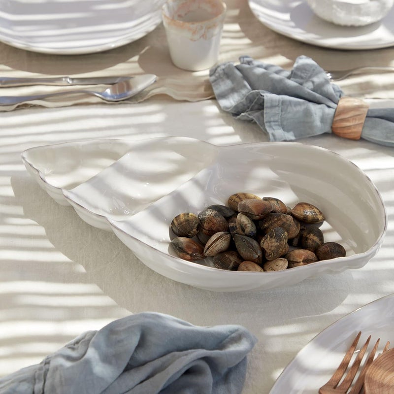 Costa Nova Ceramic Stoneware 16 Appetizer Dish  Aparte Collection White  Microwave  Dishwasher Safe Dinnerware  Food Safe Glazing  Restaurant Quality Serveware - Image 5