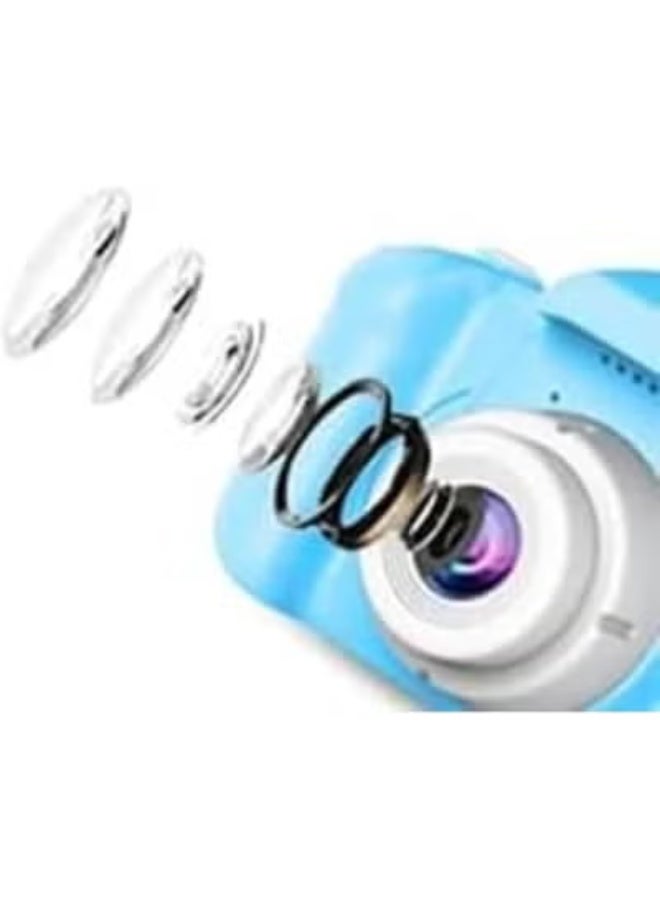 OM Creations Kids Digital Camera 1080 HD 2.0 Inch Screen 2 MP for Boys and Girls Aged 3-9 Blue - Image 4