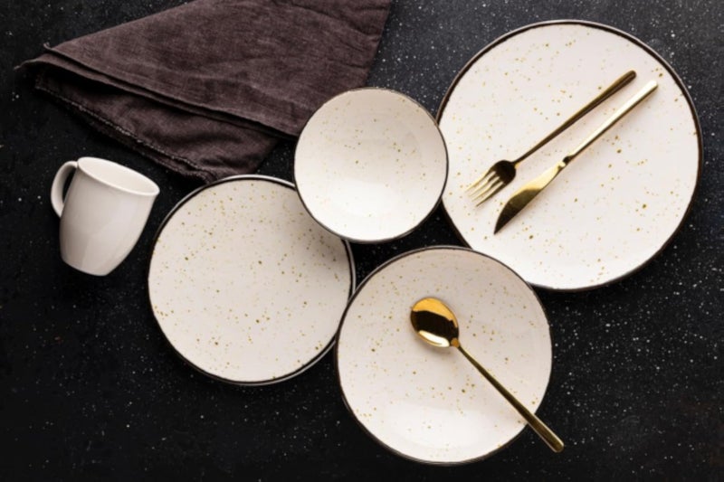 Porcelain DG-20367 Coup Dinnerware Set â€“ 30 Pieces
