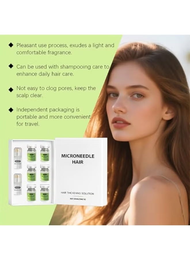 Solution 2-BOX Microneedle Hair, Alphainfuse Hair Regrowth System, Advanced Hair Growth Treatment Serum for Thicker, Fuller Hairs, Strengthens Roots, Gentle Painless, Supports Healthy Hairs Growth for Men & Women (2Pcs) - Image 3