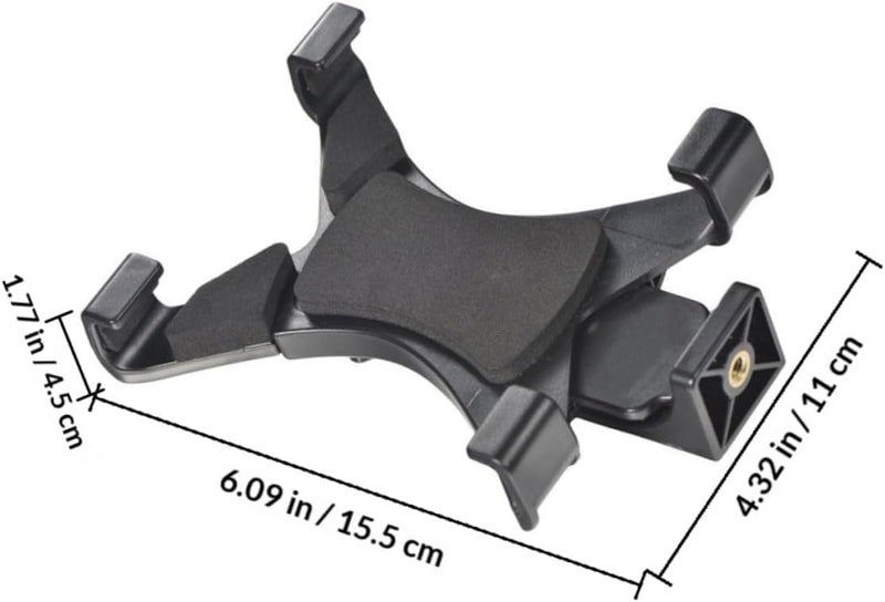 BESTYASH Tablet Live Bracket and Holder Plastic Clamp Tripod Mount Stand for Tablet Streaming Support Black for Live Broadcast and Outdoor Use - Image 2