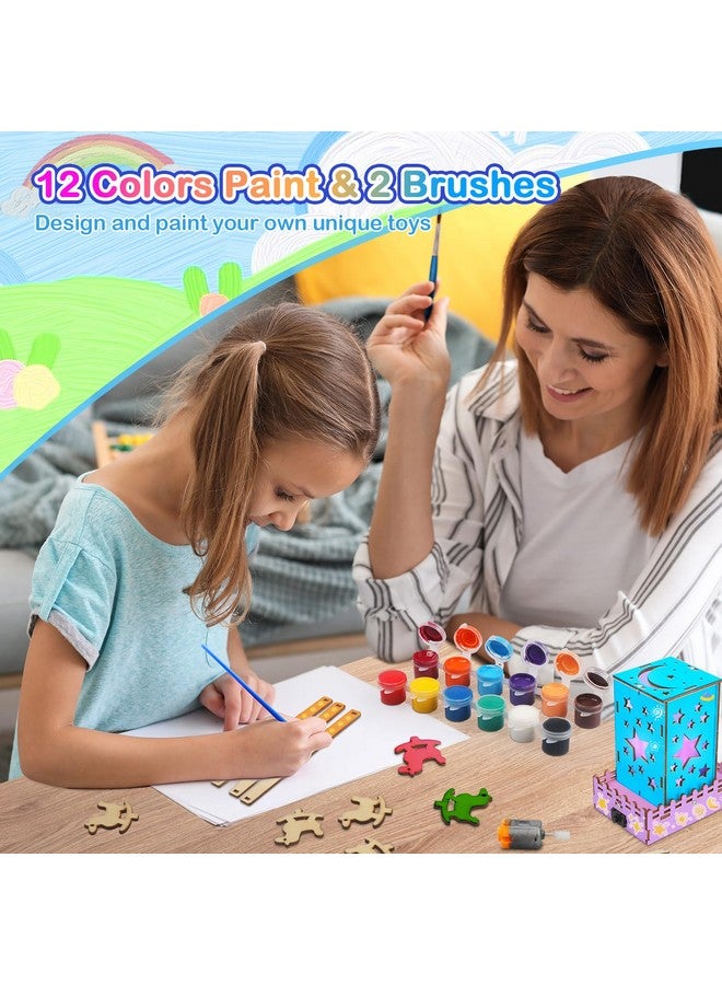 بوراكسي مجموعة جذعية 4 في 1 للأطفال من سن 5 إلى 7 سنوات و8 إلى 10 سنوات و12 سنة، ألغاز خشبية ثلاثية الأبعاد، مجموعات بناء نماذج مشاريع علمية، ألعاب جذعية للأطفال من سن 8 إلى 13 سنة، هدايا عيد ميلاد للفتيات من سن 6 إلى 7 سنوات و8 إلى 9 سنوات و10 إلى 11 سنة - Image 3