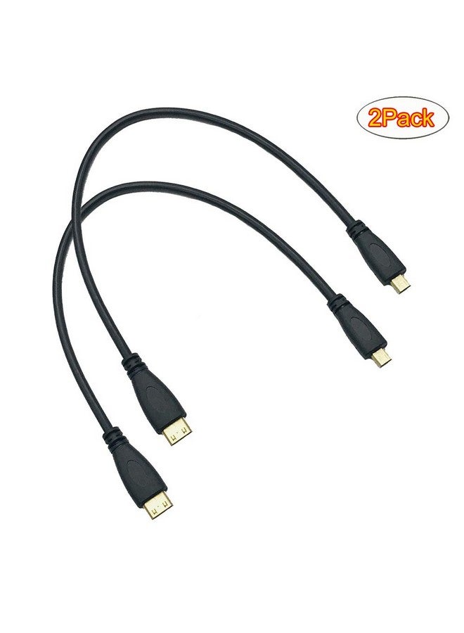 Seadream 2Pack 1Feet Micro Hdmi Type D Male To Mini Hdmi Type C Male Connector Adapter Cable Cord (1Feet 2Pack) - Image 4