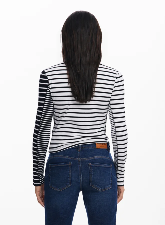 DESIGUAL Striped T-Shirt
