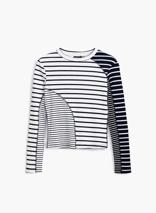 DESIGUAL Striped T-Shirt