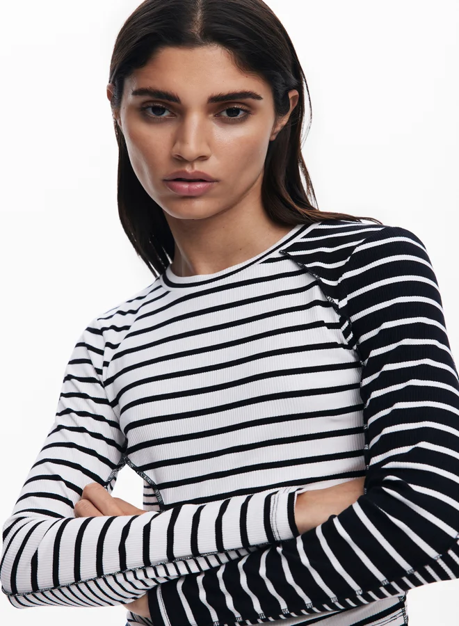 DESIGUAL Striped T-Shirt