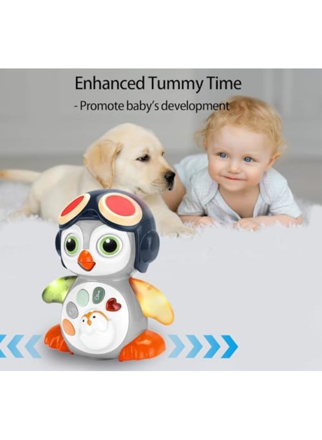 Crawling Penguin Baby Musical Toys, Tummy Time Toy for Infant 0 - 18 Months Music Learning Crawl Interactive Development Toy Age 1 2 3 years Toddler Boy Girl Gift - Image 2
