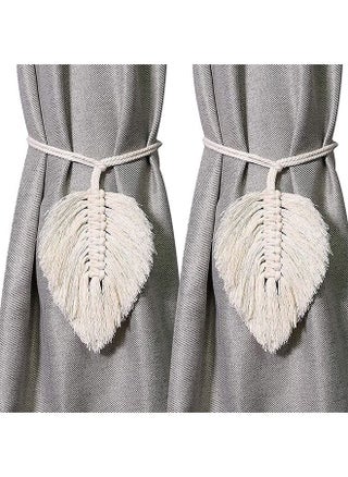 2 Pcs Curtain Tiebacks Handmade Holdbacks Farmhouse Curtain Tie Back Holder - pzsku/Z97F75744D0A7C88087E3Z/45/_/1691737242/979565c3-88b1-4f75-b4e7-51e141f5ac20