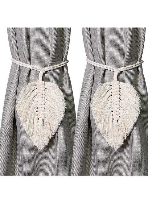 2 Pcs Curtain Tiebacks Handmade Holdbacks Farmhouse Curtain Tie Back Holder