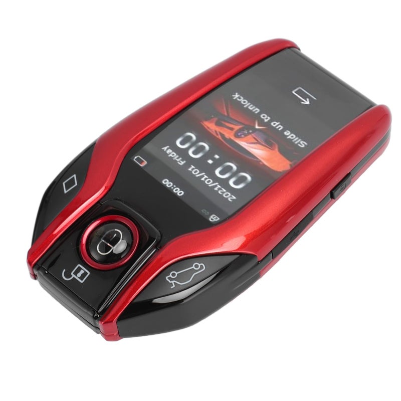 Silver Smart Car Key Fob with LCD Touch Screen Keyless Entry Auto Window Roll Up Anti Lost - Image 4
