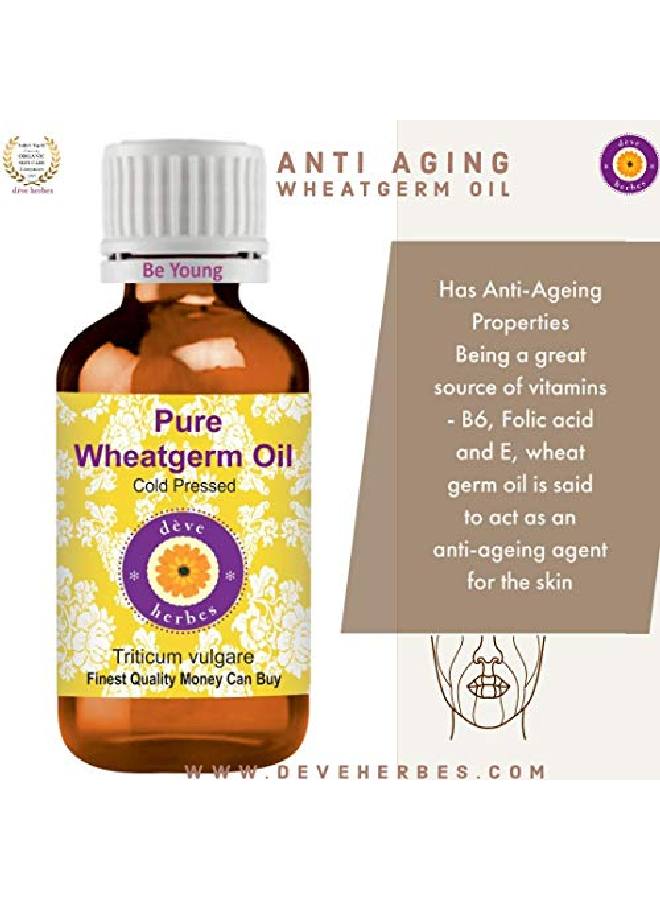 Deve Herbes Pure Wheatgerm Oil (Triticum Vulgare) 100% Natural Therapeutic Grade Cold Pressed For Skin Hair 30Ml (1.01 Oz) - Image 5