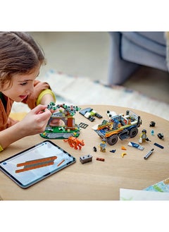 LEGO City Jungle Explorer Off-Road Truck Toy Building Set For Kids Aged 6 And Over, Fun Birthday Gift Idea, Off-Road Vehicle, 3 Adventurer Minifigures, Tiger Figure 60426 (314 Pieces)  - Image 4
