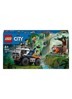 LEGO City Jungle Explorer Off-Road Truck Toy Building Set For Kids Aged 6 And Over, Fun Birthday Gift Idea, Off-Road Vehicle, 3 Adventurer Minifigures, Tiger Figure 60426 (314 Pieces)  - Image 2