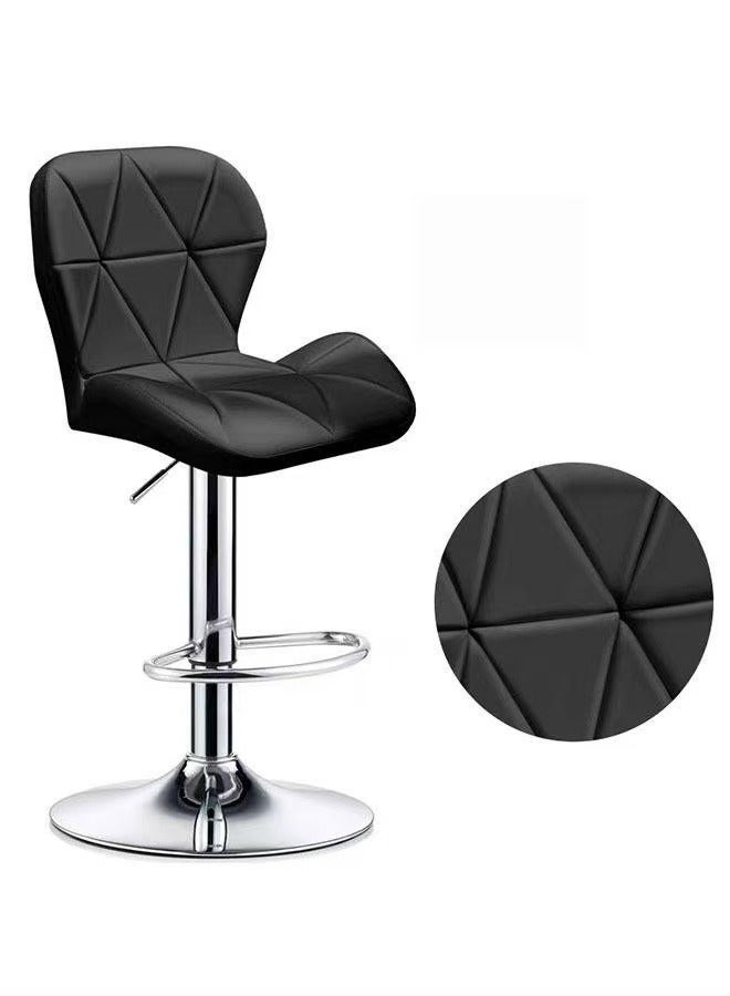 Bar Chair Bar Stool Adjustable Height 360 ° Rotating Chair PU Leather Home Fashion High Stool Coffee Shop Barber Chair （1PCS） - Image 1