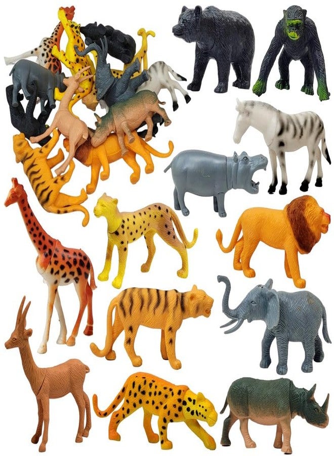 BABRO - Wild Animal Toy Set for Kids, Wild Animal Playsets, Educational Toy Set for Kids (12 Pcs) - Image 1