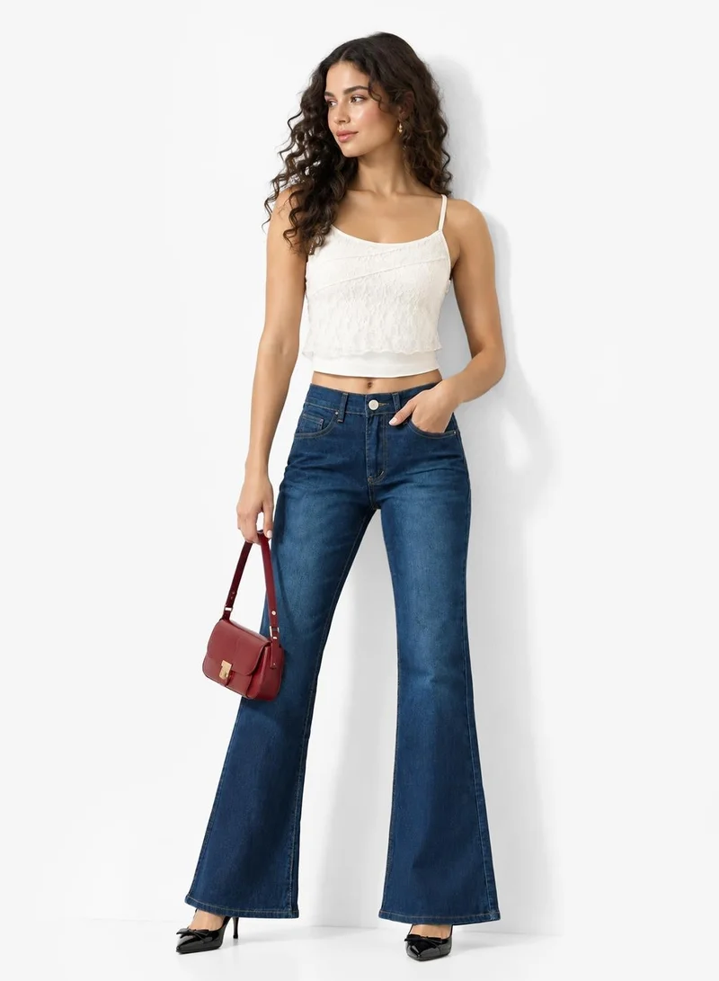 High Rise Flared Jeans