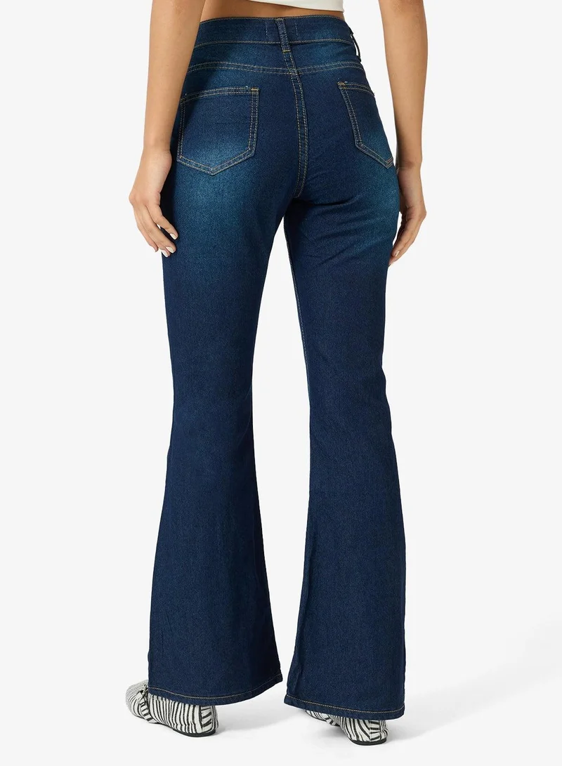 Ginger  High Rise Flared Jeans for Women | Best Price UAE