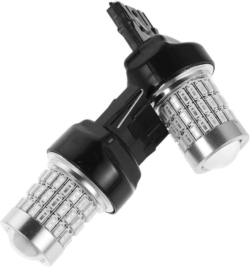 2pcs 7440 Red LED Brake Tail Light Bulbs for Automotive Turn Signal and Rv Rear Brake Lights Replacement - Image 1
