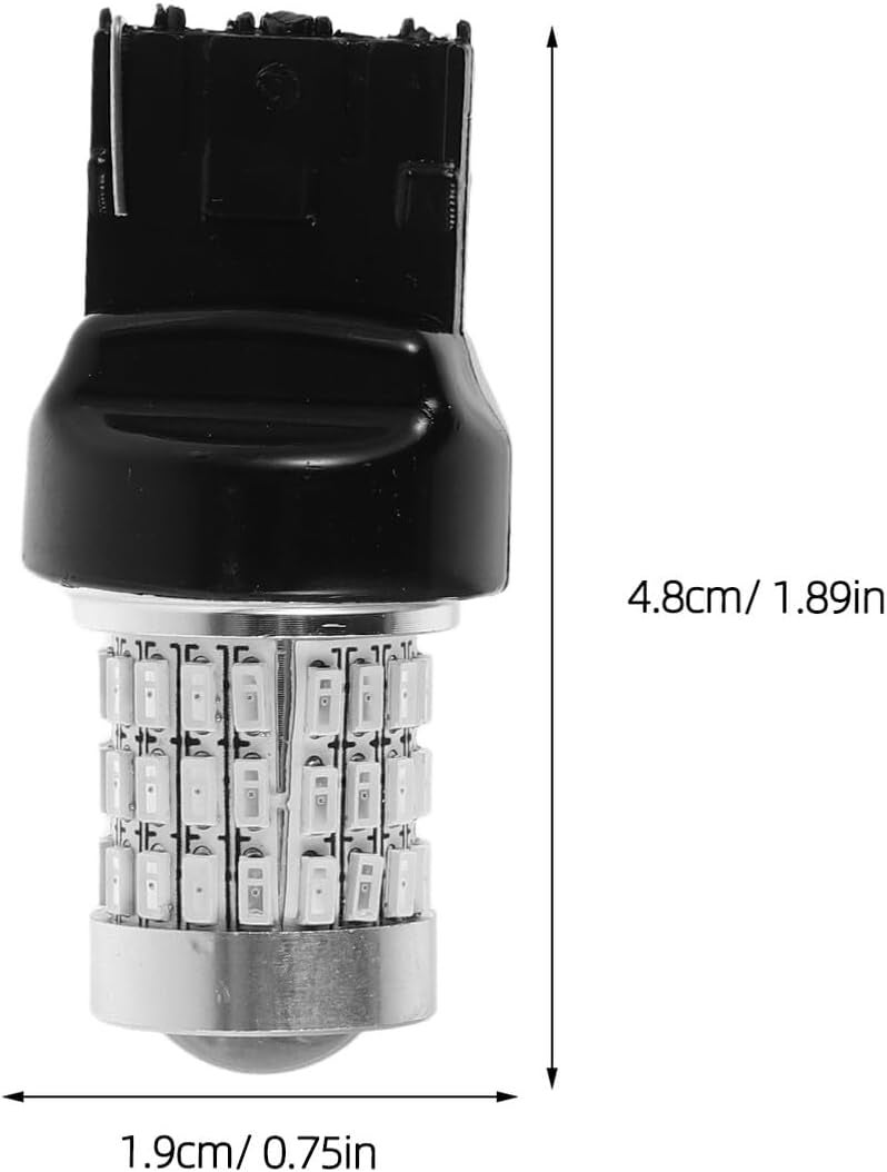 2pcs 7440 Red LED Brake Tail Light Bulbs for Automotive Turn Signal and Rv Rear Brake Lights Replacement - Image 2
