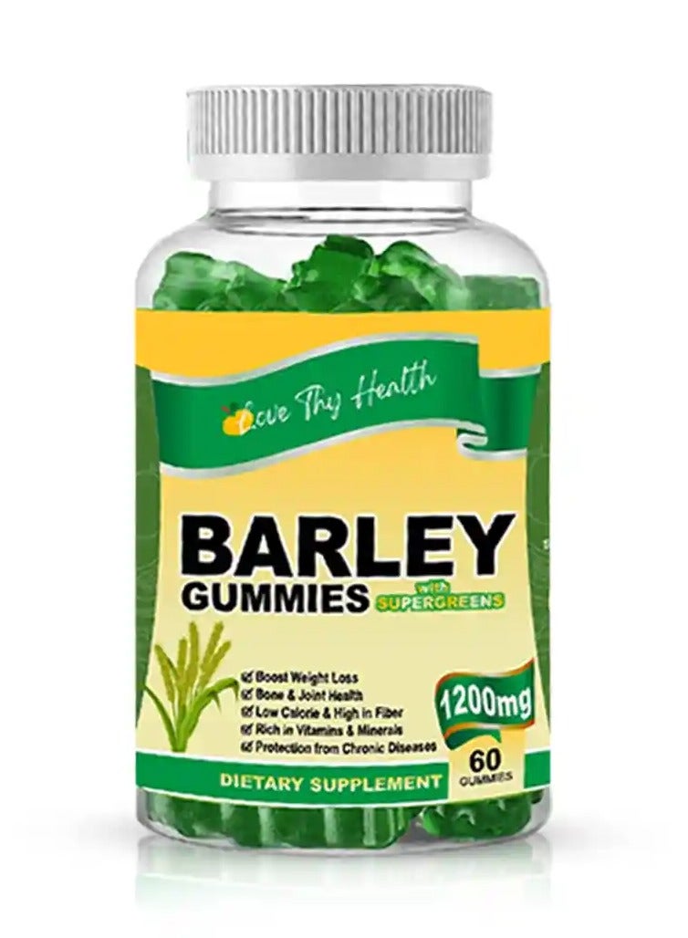 Barley Gummies with Super Greens 1200mg 60 Gummies