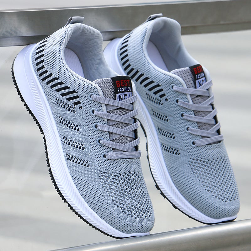 Spring And Sports Shoes Men'S Shoes Men'S Breathable Casual Running Mesh Mesh Shoes Lightweight Deodorant Work Shoes - Image 3
